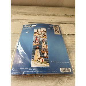 Janlynn counted cross stitch lighthouses kit vintage 1998